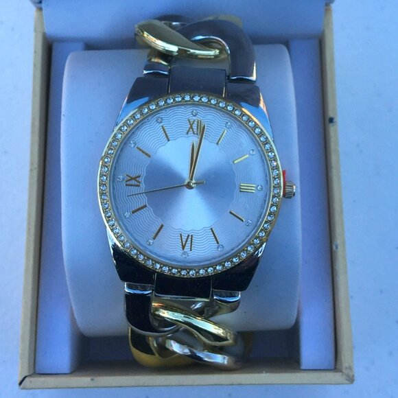 Charter Club 2-tone big frame women watch - NWT main image 2